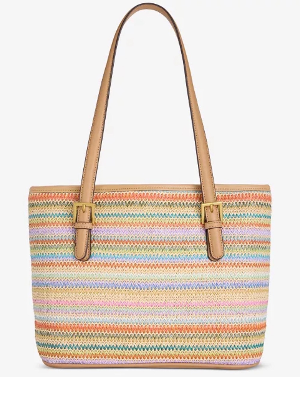 Style & Co Multicolor Straw Tote Bag Macy’s Exclusive